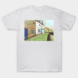 Hillside Cottage in Winter T-Shirt